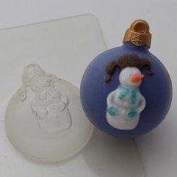Шар Снеговик форма пластиковая