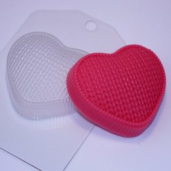 Сердце вязаное пластиковая форма