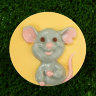 Мышь счастливая форма пластиковая