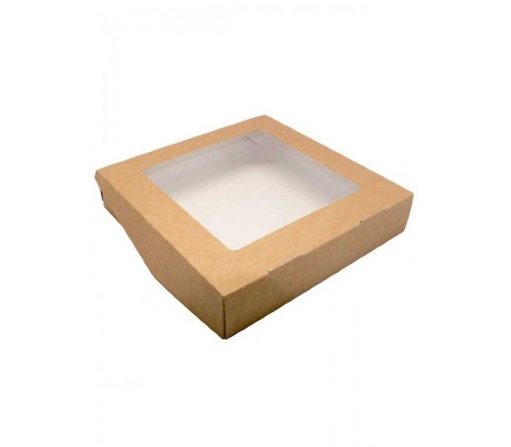 Коробка ЭКО-крафт 20х20х4 см