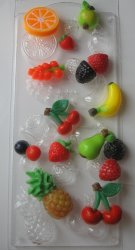 Набор фруктов пластиковая форма