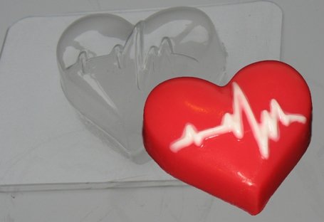 Сердце кардиограмма пластиковая форма