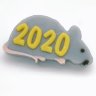 2020 на силуете крысы форма пластиковая
