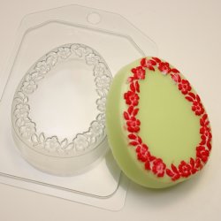 Яйцо плоское Цветочная рамка пластиковая форма