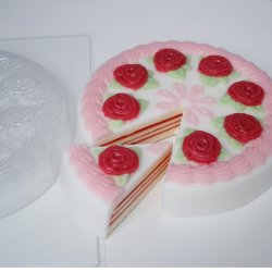 Торт с розами пластиковая форма
