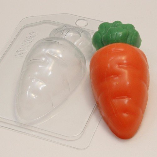 Морковка мультяшная пластиковая форма