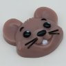 Мышь мультяшная голова форма пластиковая