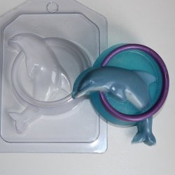 Дельфин в обруче пластиковая форма