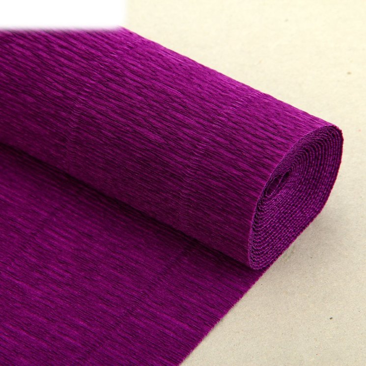 Гофрированная бумага Фиолетовая (Италия, 50 х 250 см)